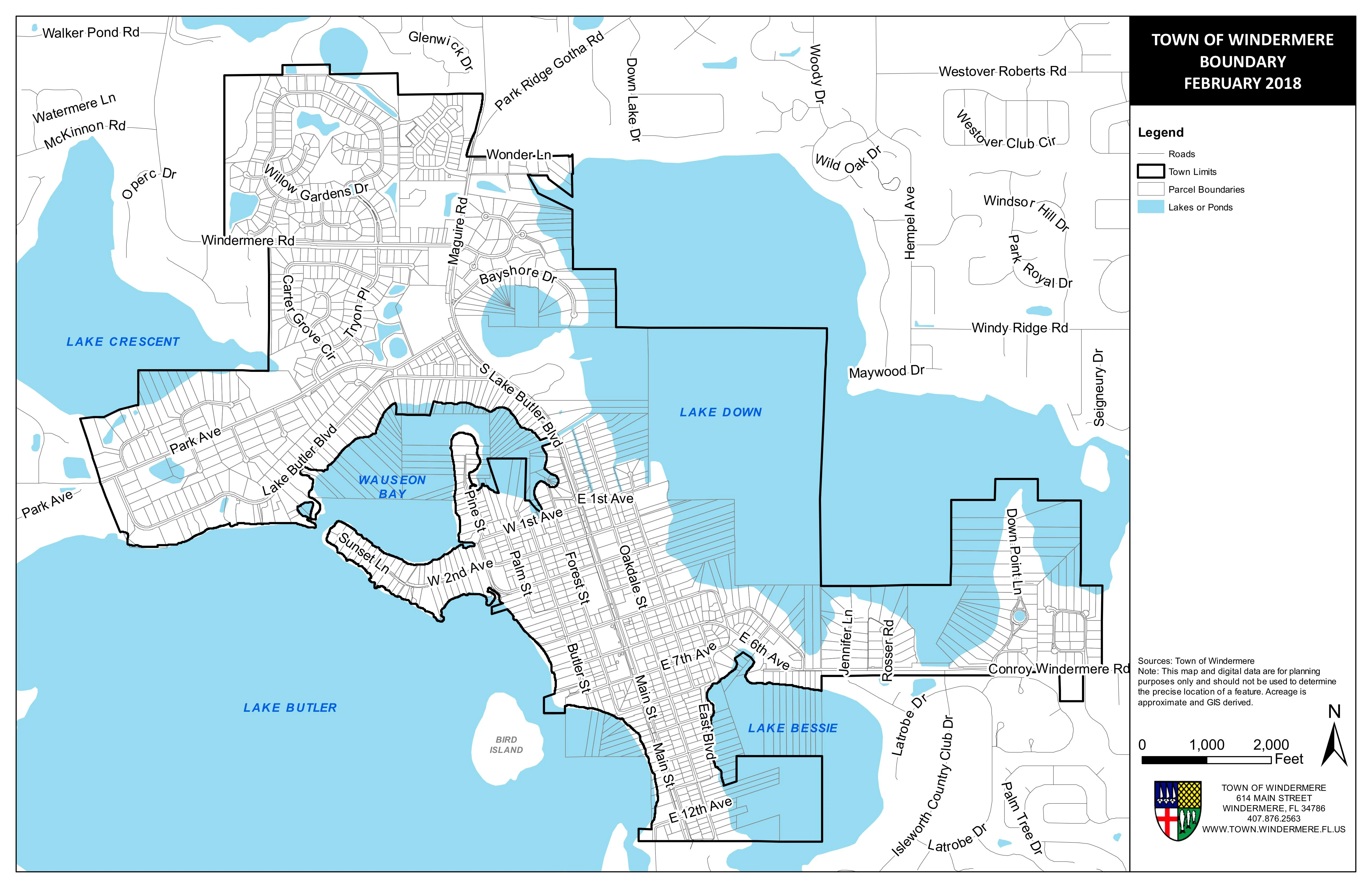 Town of Windermere Boundary Map 2018